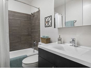 Designer Bathroom at One East Delaware, Illinois, 60611